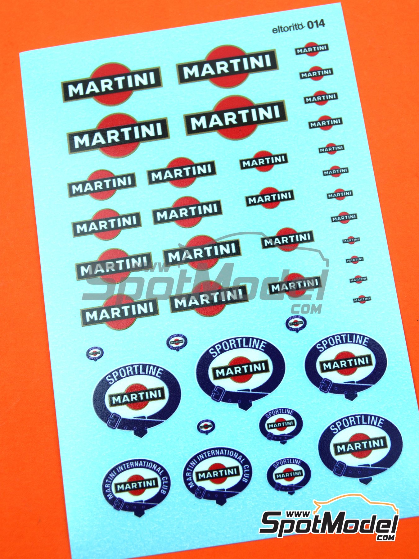 El Torito ELTORITO014: Logotypes 1/24 scale - Martini (ref